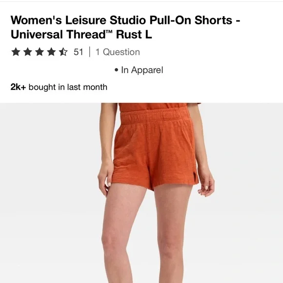 Universal Thread Rust Textured Top - Picture 3 of 6